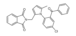 N-[1-(2-benzoyl-4-chloro-phenyl)-5-methyl-pyrrol-2-ylmethyl]-phthalimide结构式