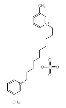 3-methyl-1-[10-(3-methylpyridin-1-ium-1-yl)decyl]pyridin-1-ium,perchlorate结构式