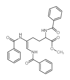 5-Hexenoic acid,2,5,6-tris(benzoylamino)-, methyl ester structure