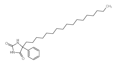 5-heptadecyl-5-phenyl-imidazolidine-2,4-dione structure