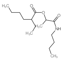 1-(butylcarbamoyl)ethyl 2-ethylhexanoate Structure