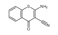 2-Amino-3-cyan-1-thiochromon Structure