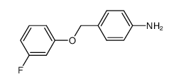 4-(3-fluoro-phenoxymethyl)-phenylamine结构式