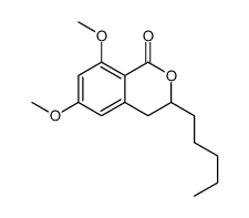 6,8-dimethoxy-3-pentyl-3,4-dihydroisochromen-1-one Structure