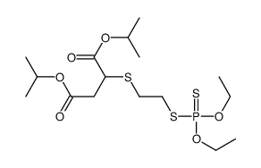 dipropan-2-yl 2-(2-diethoxyphosphinothioylsulfanylethylsulfanyl)butanedioate结构式