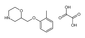 2-[(2-methylphenoxy)methyl]morpholine,oxalic acid Structure