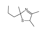 2,4,5-trimethyl-2-propyl-5H-1,3-thiazole结构式