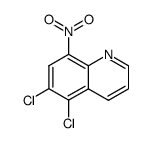 5,6-dichloro-8-nitro-quinoline结构式