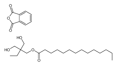 2-benzofuran-1,3-dione,2,2-bis(hydroxymethyl)butyl tetradecanoate结构式