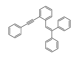 1-(2,2-diphenylethenyl)-2-(2-phenylethynyl)benzene结构式