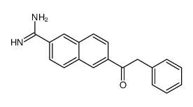 6-(2-phenylacetyl)naphthalene-2-carboximidamide Structure
