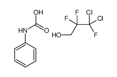 3,3-dichloro-2,2,3-trifluoropropan-1-ol,phenylcarbamic acid Structure