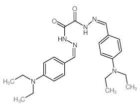 N,N-bis[(4-diethylaminophenyl)methylideneamino]oxamide结构式