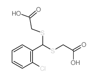 Acetic acid,[(o-chlorobenzylidene)dithio]di- (7CI,8CI) Structure