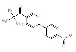 2-bromo-2-methyl-1-[4-(4-nitrophenyl)phenyl]propan-1-one结构式