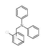 N-[(4-chlorophenyl)sulfanylmethyl]-N-phenyl-aniline structure