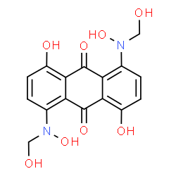 1,5-dihydroxy-4,8-bis[hydroxy(hydroxymethyl)amino]anthraquinone Structure