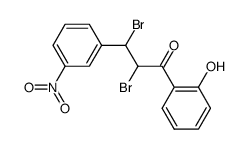 2,3-Dibrom-2'-hydroxy-3-(3-nitrophenyl)propiophenon结构式