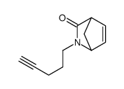 (1R,4S)-3-pent-4-ynyl-3-azabicyclo[2.2.1]hept-5-en-2-one结构式