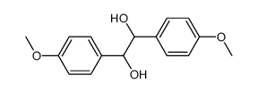 dl-1,2-bis(p-methoxyphenyl)ethane-1,2-diol结构式