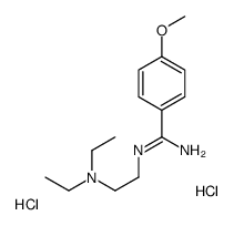 2-[amino-(4-methoxyphenyl)methylidene]azaniumylethyl-diethylazanium,dichloride Structure