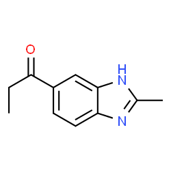 1-Propanone,1-(2-methyl-1H-benzimidazol-5-yl)-(9CI)结构式