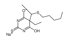 5-Ethyl-5-[1-(pentylthio)ethyl]-2-sodiothio-4,6(1H,5H)-pyrimidinedione Structure
