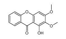 1-Hydroxy-2,3-dimethoxy-9H-xanthen-9-one Structure