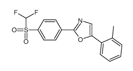 2-[4-(difluoromethylsulfonyl)phenyl]-5-(2-methylphenyl)-1,3-oxazole Structure