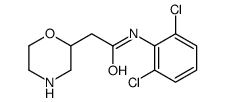 2',6'-Dichloro-2-morpholinoacetanilide结构式