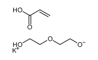 potassium,2-(2-hydroxyethoxy)ethanolate,prop-2-enoic acid结构式