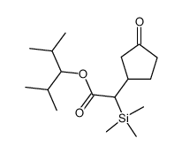 2,4-dimethylpent-3-yl 2-(trimethylsilanyl)-2-(3-oxocyclopentyl)acetate Structure