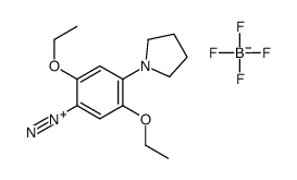 2,5-diethoxy-4-(pyrrolidin-1-yl)benzenediazonium tetrafluoroborate结构式