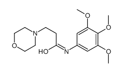 3-morpholin-4-yl-N-(3,4,5-trimethoxyphenyl)propanamide结构式