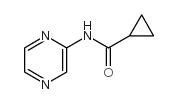 N-(吡嗪-2-基)环丙烷羧酰胺结构式