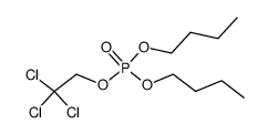 Phosphoric acid dibutyl 2,2,2-trichloroethyl ester结构式