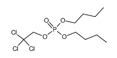 Phosphoric acid dibutyl 2,2,2-trichloroethyl ester Structure