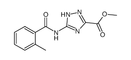 1H-1,2,4-Triazole-3-carboxylicacid,5-[(2-methylbenzoyl)amino]-,methylester Structure