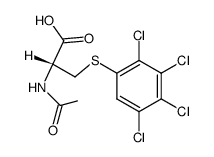 N-Acetyl-S-(2,3,4,5-tetrachlorphenyl)cystein Structure