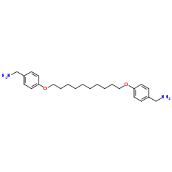 [1,10-Decanediylbis(oxy-4,1-phenylene)]dimethanamine结构式