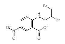 N-(2,3-dibromopropyl)-2,4-dinitro-aniline structure