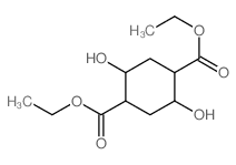 1,4-Cyclohexanedicarboxylicacid, 2,5-dihydroxy-, 1,4-diethyl ester结构式