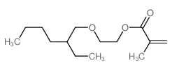 2-Propenoic acid,2-methyl-, 2-[(2-ethylhexyl)oxy]ethyl ester Structure