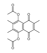 diacetate of 2,3,6,7-tetramethylnaphthazarin Structure