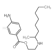 Ethanol,2-[(1-methylheptyl)amino]-, 1-(4-aminobenzoate), hydrochloride (1:1) Structure