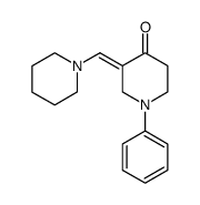 1-phenyl-3-piperidin-1-ylmethylene-piperidin-4-one Structure