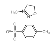4-methylbenzenesulfonic acid; 3-methyl-1-oxa-2-aza-3-azoniacyclopent-2-ene结构式