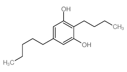 1,3-Benzenediol,2-butyl-5-pentyl- structure