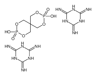 1,3,5-triazine-2,4,6-triamine, compound with 3,9-dihydroxy-2,4,8,10-tetraoxa-3,9-diphosphaspiro[5.5]undecane 3,9-dioxide (2:1) picture