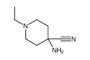 4-Piperidinecarbonitrile,4-amino-1-ethyl-(9CI)结构式